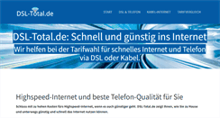 Desktop Screenshot of dsl-total.de
