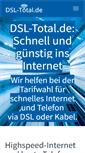 Mobile Screenshot of dsl-total.de