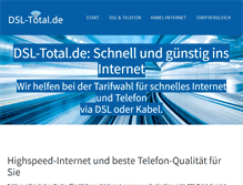 Tablet Screenshot of dsl-total.de